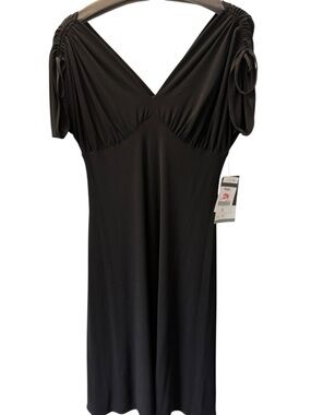 Vintage NWT Scarlett Black Cocktail Dress Size 12 Y2K Deadstock